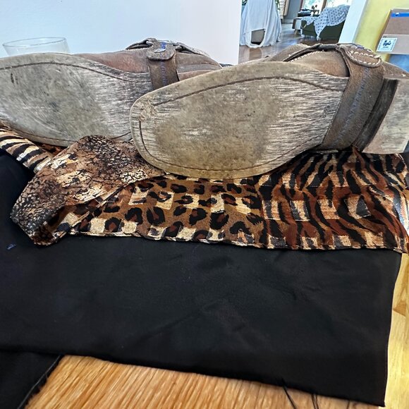 Bed Stu WMNS 8.5 Opal Brown Leather harness Boots distressed trend western boho - Picture 8 of 13